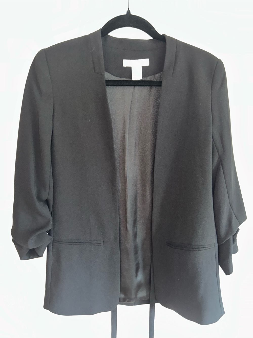 H&M Black Blazer with Waist Ties